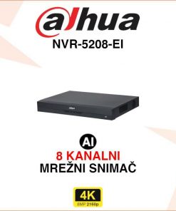 DAHUA 8 KANALNI 4K WIZSENSE MREŽNI VIDEO SNIMAČ NVR-5208-EI