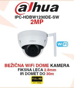 DAHUA BEŽIČNA WIFI KAMERA 2MP REZOLUCIJE IPC-HDBW1230DE-SW