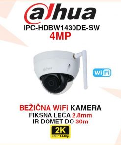 DAHUA BEŽIČNA WIFI KAMERA S DETEKCIJOM POKRETA IPC-HDBW1430DE-SW