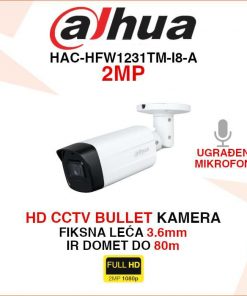 DAHUA CCTV BULLET 2MP STARLIGHT KAMERA HAC-HFW1231TM-I8-A