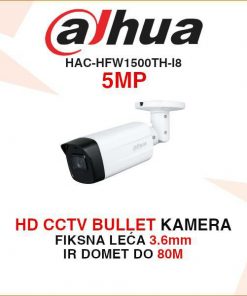 DAHUA CCTV BULLET 5MP KAMERA ZA VIDEO NADZOR HAC-HFW1500TH-I8