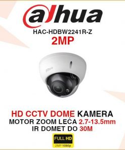 DAHUA CCTV DOME KAMERA HAC-HDBW2241R-Z 2MP 2.7-13.5mm