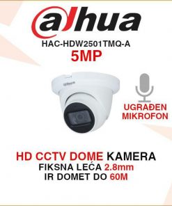 DAHUA 5MP STARLIGHT DOME KAMERA S MIKROFONOM HAC-HDW2501TMQ-A