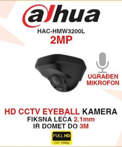 DAHUA 2MP MOBILNA EYEBALL KAMERA S MIKROFONOM HAC-HMW3200L