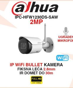 DAHUA IP BEŽIČNA WIFI FULL HD KAMERA IPC-HFW1230DS-SAW