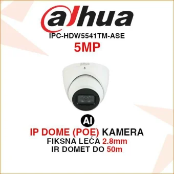 DAHUA IP DOME 5MP WIZMIND KAMERA S MIKROFONOM IPC-HDW5541TM-ASE
