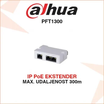 DAHUA IP POE EKSTENDER ZA PRIJENOS SIGNALA DO 300m PFT1300