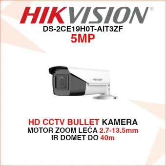 DS-2CE19H0T-AIT3ZF HIKVISION 5MP MOTOR ZOOM HD CCTV NADZORNA KAMERA