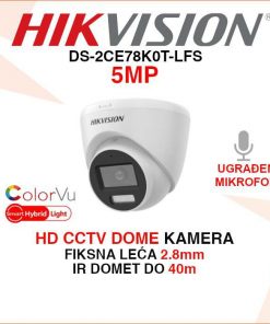 DS-2CE78K0T-LFS HIKVISION 3K SMART HYBRID LIGHT CCTV KAMERA