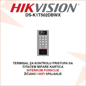 DS-K1T502DBWX HIKVISION TERMINAL ZA KONTROLU PRISTUPA