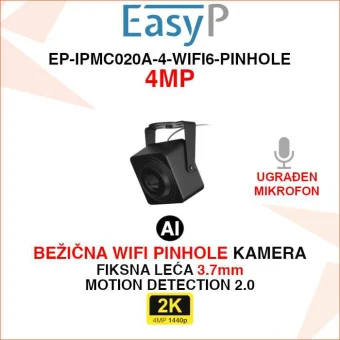 EASY-P 4MP MINI WIFI PINHOLE AI KAMERA EP-IPMC020A-4-WIFI6-PINHOLE