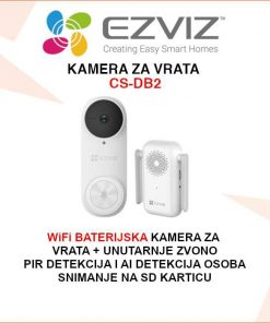 EZVIZ BATERIJSKA WIFI KAMERA ZA VRATA I DODATNO ZVONO CS-DB2