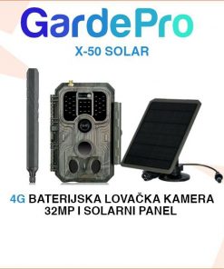 GARDEPRO LOVAČKA 4G KAMERA I SOLARNI PANEL X-50 SOLAR