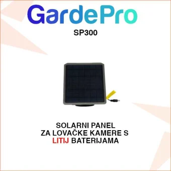 GARDEPRO SOLARNI PANEL ZA LOVAČKE KAMERE S LITIJ BATERIJAMA SP300