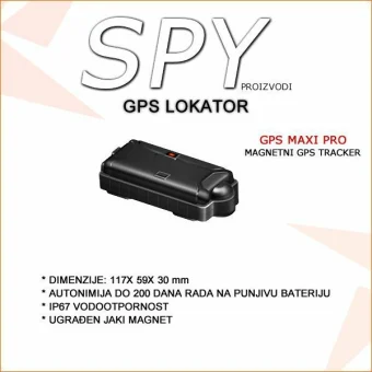 GPS MAXI PRO LOKATOR SA MAGNETOM ZA POSTAV NA DONJI POSTROJ VOZILA
