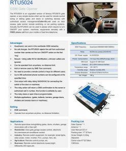 GSM KONTROLER ZA DALJINSKO OTVARANJE VRATA - RAMPE RTU-5024 - Slika 3