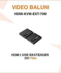 HDMI I USB EKSTENDER ZA PRIJENOS SIGNALA UTP KABELOM HDMI-KVM-EXT-70M