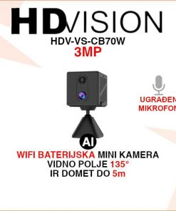 HDVISION 3MP SMART WIFI MINI BATERIJSKA KAMERA HDV-VS-CB70W