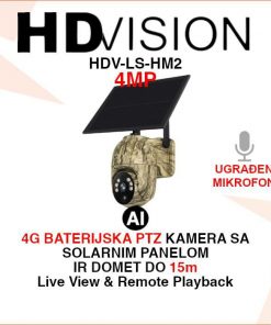 HDVISION 4G ROTACIJSKA KAMERA SA SOLARNIM PANELOM HDV-LS-HM2