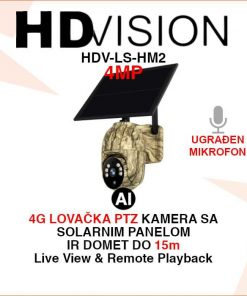 HDVISION 4G ROTACIJSKA KAMERA ZA LOV SA SOLARNIM PANELOM HDV-LS-HM2