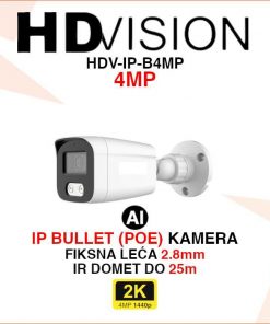 HDVISION 4MP IP POE BULLET KAMERA S AI DETEKCIJOM HDV-IP-B4MP