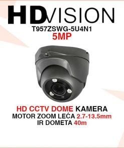 HDVISION ANALOGNA KAMERA 5MP SA MOTOR ZOOM LEĆOM T957ZSWG-5U4N1