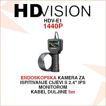 HDVISION ENDOSKOPSKA KAMERA ZA ISPITIVANJE CIJEVI HDV-E1