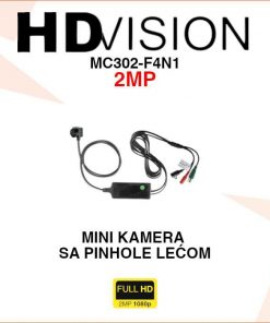 HDVISION MINI ANALOGNA KAMERA 2MP SA PINHOLE LEĆOM MC302-F4N1
