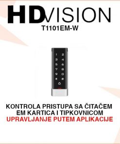 HDVISION METALNI ŠIFRATOR - ČITAČ KARTICA S TIPKOVNICOM T1101EM-W
