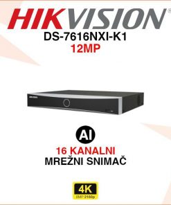 DS-7616NXI-K1 HIKVISION 16 KANALNI 4K ACUSENSE MREŽNI VIDEO SNIMAČ