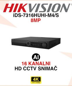 HIKVISION 16 KANALNI 4K ACUSENSE VIDEO SNIMAČ iDS-7316HUHI-M4/S