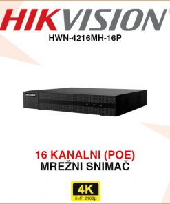 HIKVISION 16 KANALNI 4K POE MREŽNI VIDEO SNIMAČ HWN-4216MH-16P
