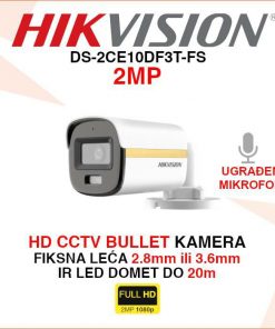 HIKVISION 2MP HD CCTV COLORVU BULLET KAMERA DS-2CE10DF3T-FS