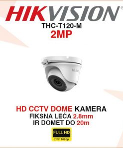 HIKVISION 2MP HD CCTV DOME NADZORNA KAMERA THC-T120-M
