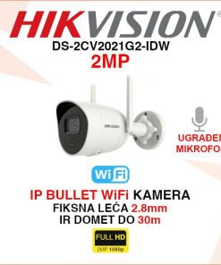 HIKVISION 2MP IP WIFI BULLET KAMERA S MIKROFONOM DS-2CV2021G2-IDW