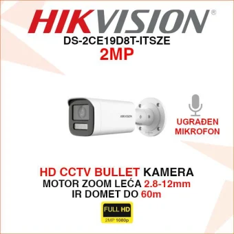 HIKVISION 2MP MOTOR ZOOM BULLET KAMERA DS-2CE19D8T-ITSZE