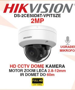 HIKVISION 2MP MOTOR ZOOM DOME KAMERA DS-2CE50D8T-VPITSZE