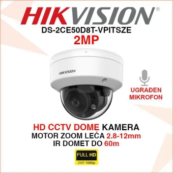 HIKVISION 2MP MOTOR ZOOM DOME KAMERA DS-2CE50D8T-VPITSZE