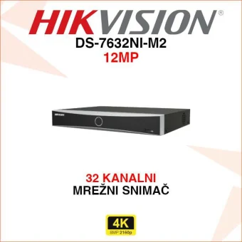 HIKVISION 32 KANALNI 12MP MREŽNI VIDEO SNIMAČ DS-7632NI-M2