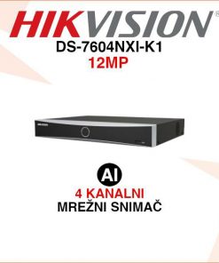 HIKVISION 4 KANALNI 12MP ACUSENSE MREŽNI SNIMAČ DS-7604NXI-K1
