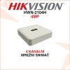 HIKVISION 4 KANALNI 4MP MREŽNI VIDEO SNIMAČ HWN-2104H