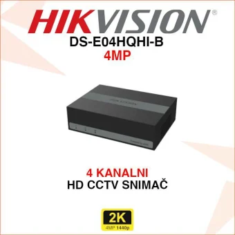 HIKVISION 4 KANALNI ACUSENSE VIDEO SNIMAČ DS-E04HQHI-B