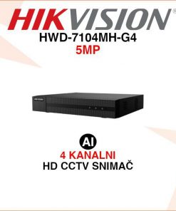 HIKVISION 4 KANALNI 5MP HD CCTV VIDEO SNIMAČ HWD-7104MH-G4