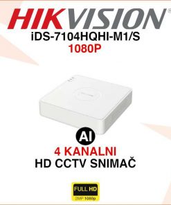 HIKVISION 4 KANALNI 2MP ACUSENSE VIDEO SNIMAČ iDS-7104HQHI-M1/S