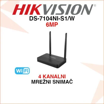 HIKVISION 4 KANALNI WIFI VIDEO SNIMAČ DS-7104NI-S1/W