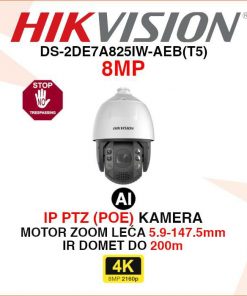 HIKVISION 4K AI IP PTZ KAMERA S 25X ZUMIRANJEM DS-2DE7A825IW-AEB(T5)