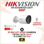 HIKVISION 4K COLORVU 3.0 SMART HYBRID LIGHT KAMERA DS-2CD2087G3-LI2UY