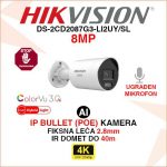 HIKVISION 4K COLORVU SMART HYBRID LIGHT KAMERA DS-2CD2087G3-LI2UY/SL