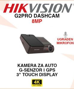 HIKVISION 4K GPS AUTO KAMERA S AUTOMATSKIM SNIMANJEM KOD SUDARA G2PRO