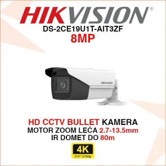 HIKVISION 4K MOTOR ZOOM BULLET CCTV KAMERA DS-2CE19U1T-AIT3ZF